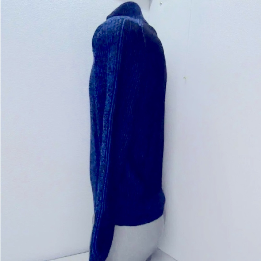Paul Smith Sweater Mens Medium Blue Preppy Wool 1/4 Zip Pullover Lightweight Top - Picture 4 of 7